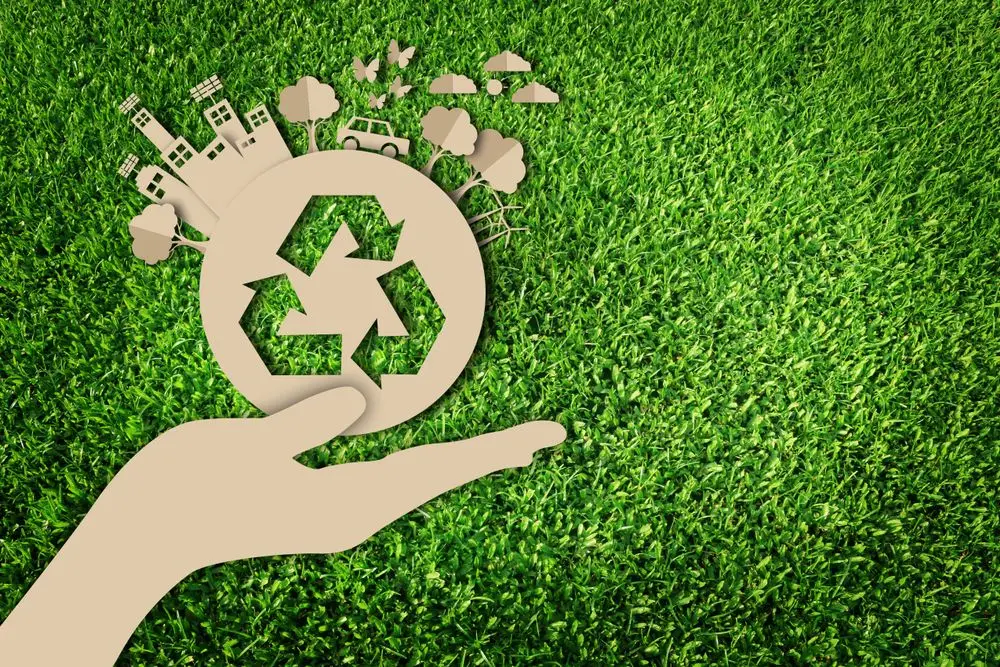 Eco-friendly Reduce, Reuse and Recycle logo