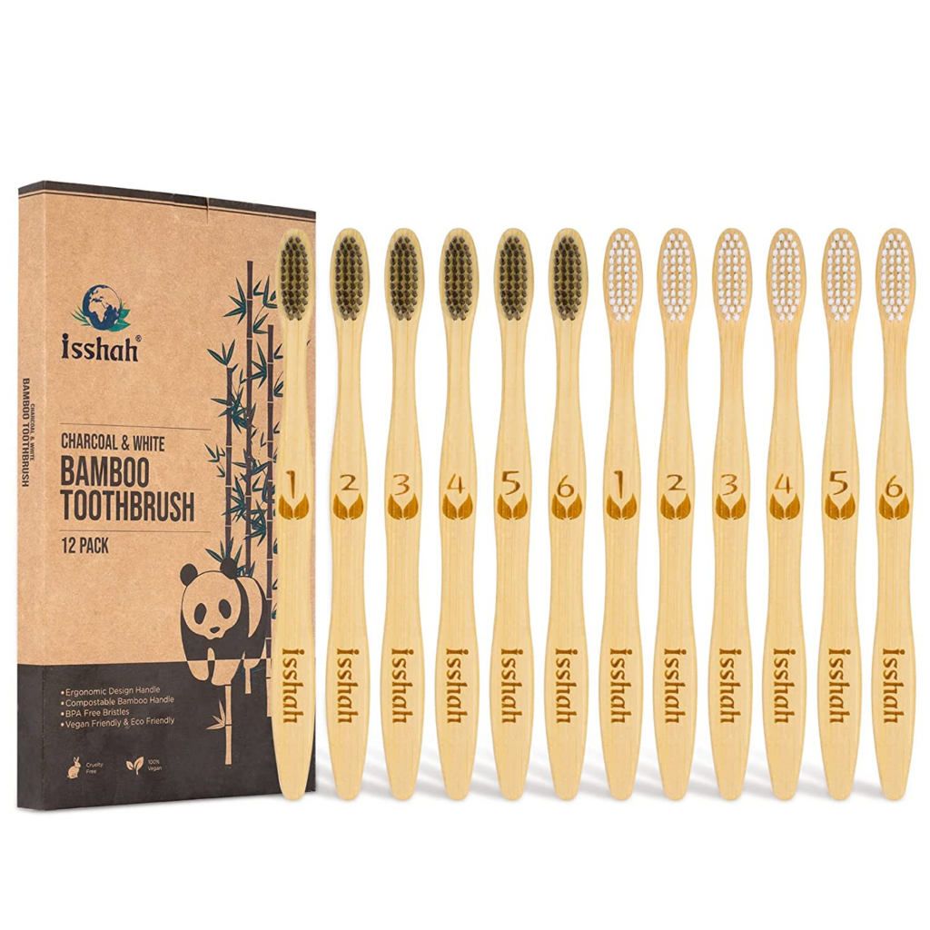 Isshaa bamboo eco-friendly toothbrush