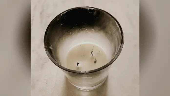 Paraffin wax candles