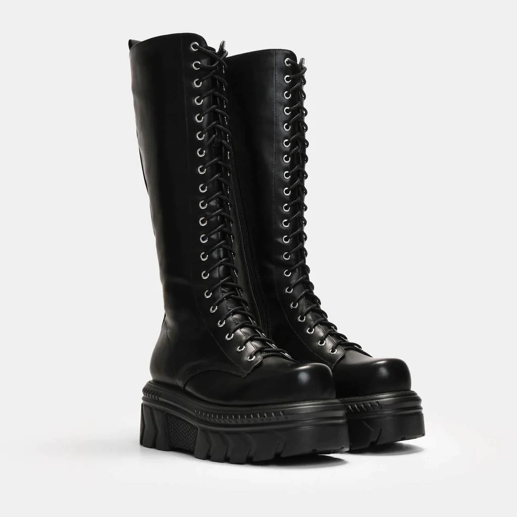 This is Koi footwear Alaric Stomper lace-up boot.