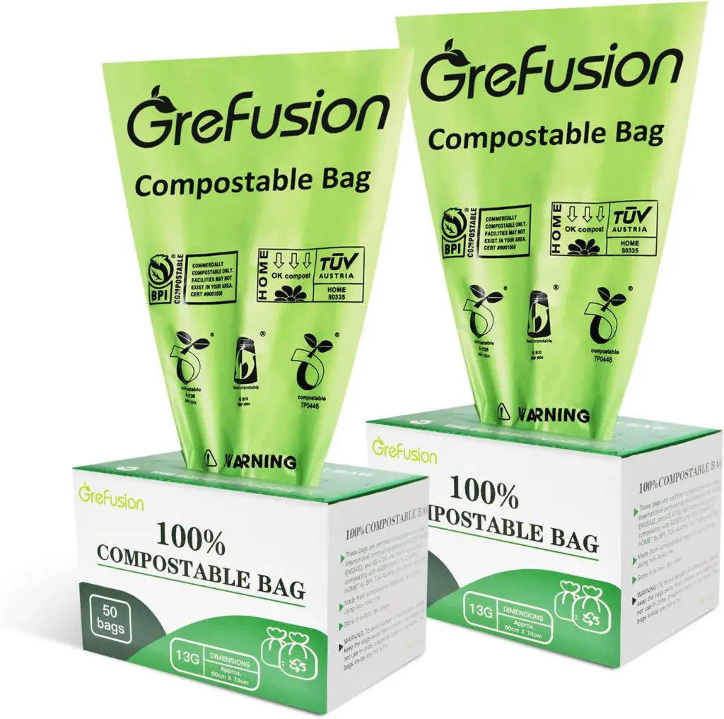 This is a Grefusion biodegradable waste bag.