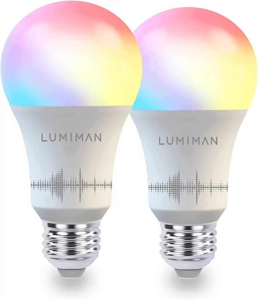 LUMIMAN Smart Light Bulbs, Wi-Fi LED energy saving light bulb