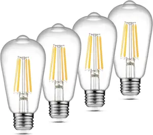 Ascher Vintage LED Edison Bulbs 6W energy saving